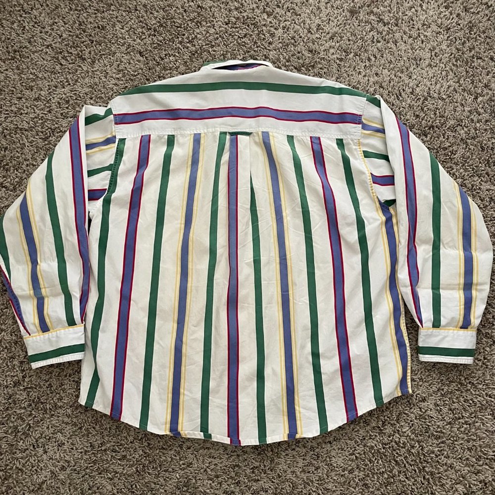 Basic Options Striped Long Sleeve Button Down - image 4